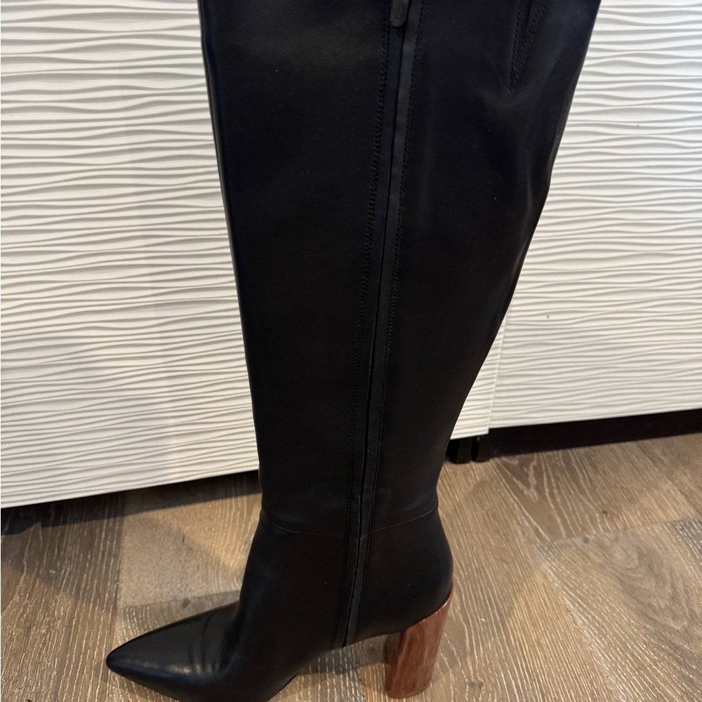 Vince -black tall boots size 39 1/2 (New in Box)